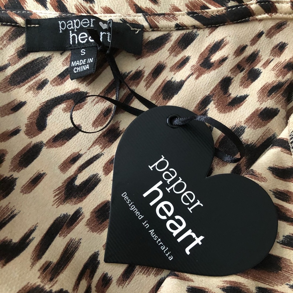 ❌SOLD ❌ Paper Heart Leopard Print Slip Dreas - Picture 6 of 8
